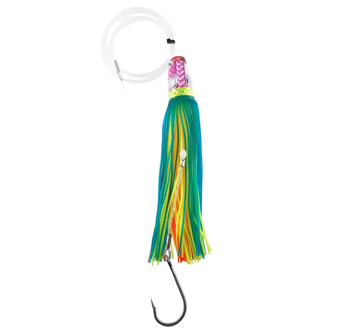 Buku Hawaii 9" Skirted Lure Col Valencia (Rigged)