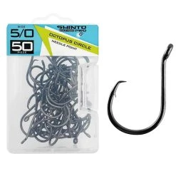 Shinto Pro Octopus Circle Black Nickel Hook Bulk Packs
