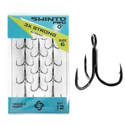 Shinto Pro Treble 3X Strong Black Nickel Hook