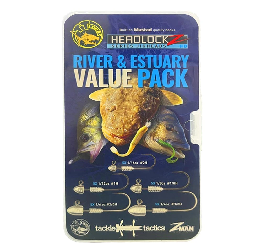 Tackle Tactics TT Lures HeadlockZ HD River & Estuary Value Pack