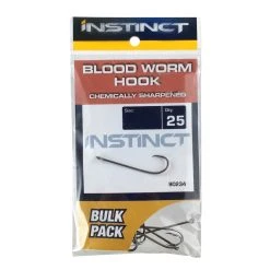Instinct Blood Worm Hooks Qty 25